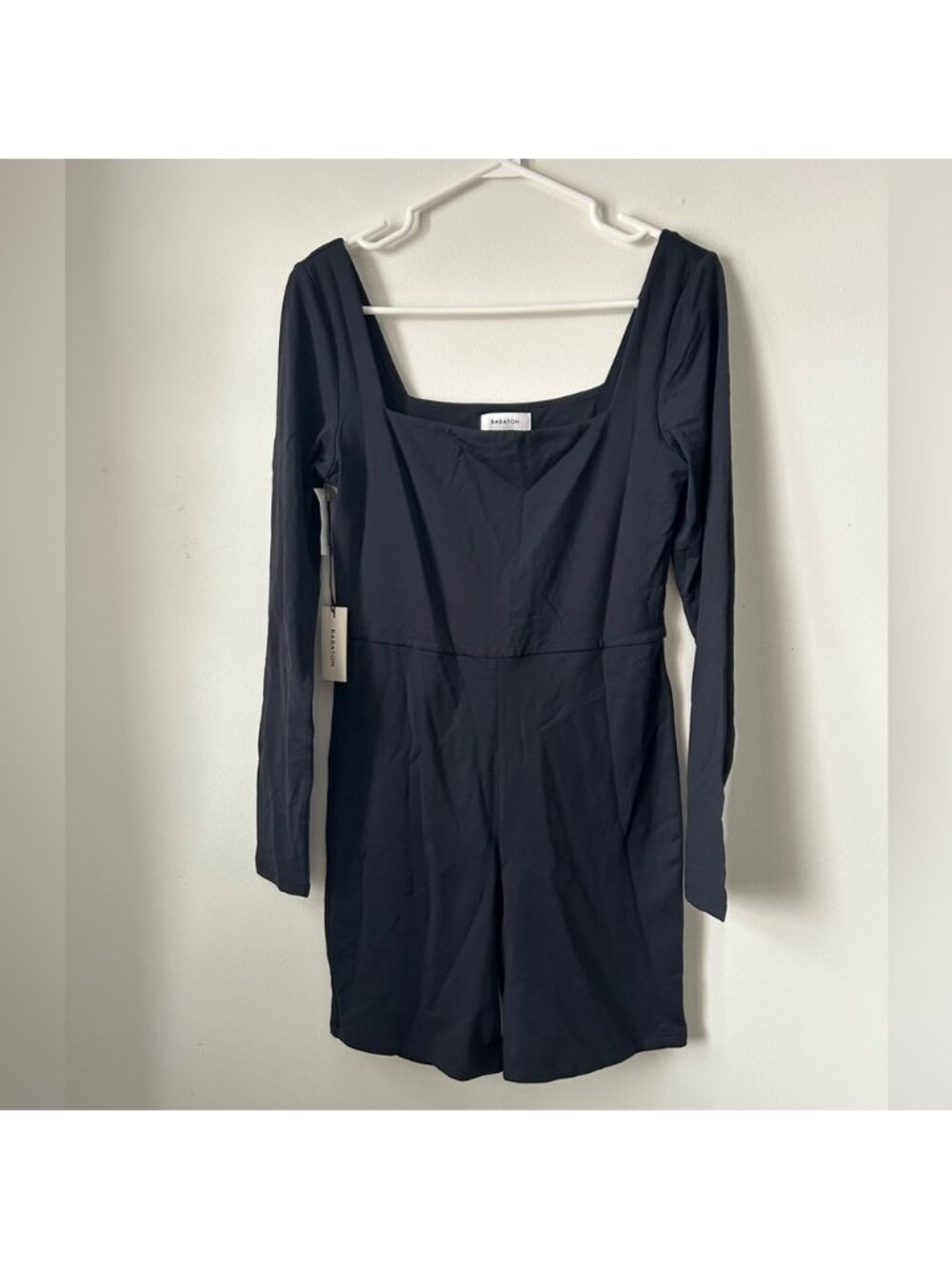 Babaton‎ Black Contour Squareneck Bodysuit Women's Size Large NWT